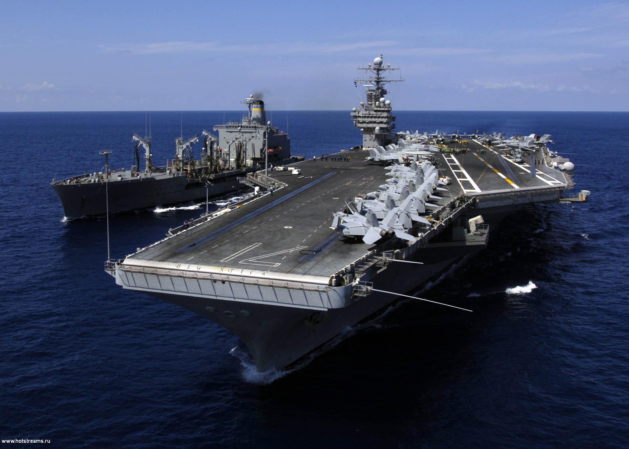 USS T.Roosevelt   USNS John Lenthall